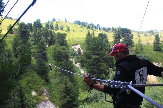 Giant zipline à La Plagne - Savoie Mont Blanc