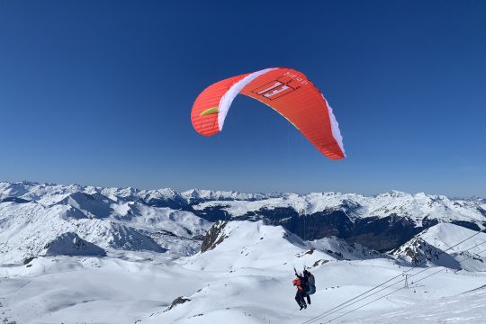 Mountain flight winter à La Plagne - Savoie Mont Blanc