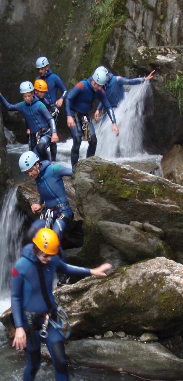 Canyoning and ruisseling