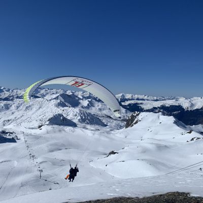 Activité winter Paragliding à La Plagne avec ELPRO